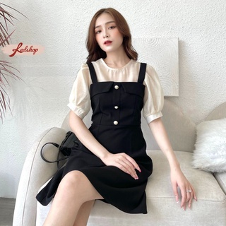 Váy yếm nữ dáng chữ A tôn dáng phong cách Hàn Quốc (29772) - Red Shop