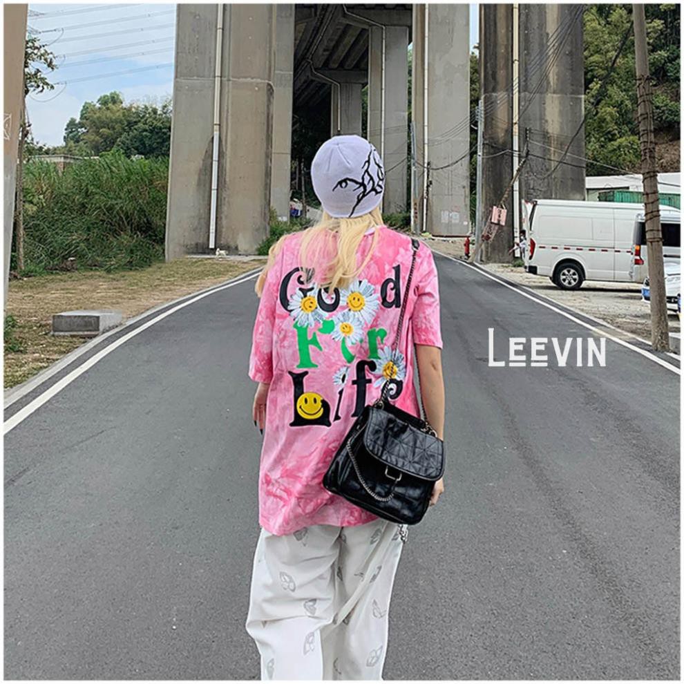 Áo thun Loang màu UNISEX Nam Nữ GOOD FOR LIFE FREESIZE - Áo phông tay lỡ Oversize - Leevin Store  ཾ ་