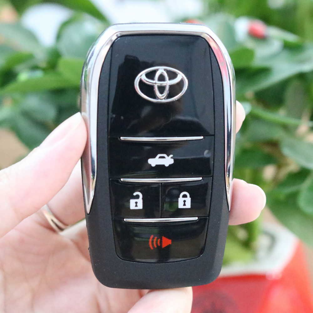 Vỏ độ chìa khóa Toyota 4 nút Camry, Innova, Vios, Fortuner, Corola, Venza, Yaris mẫu gập - TOY656B4