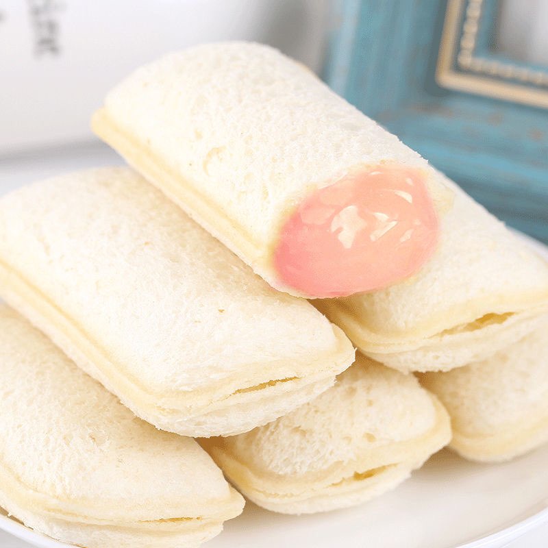 BÁNH SỮA CHUA BiBiZan 2 vị: Bánh Vị Sữa Chua, Bánh Vị Đào Bán Lẻ Từng Cái