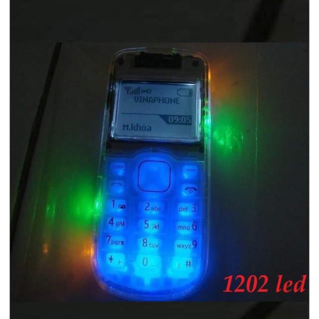 Điện thoại Nokia 1202 độ LED 10 Bóng Nháy Theo Đèn Bàn Phím Siêu Độc