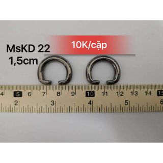 Khoen d hở size 1,2cm màu khói - kd22