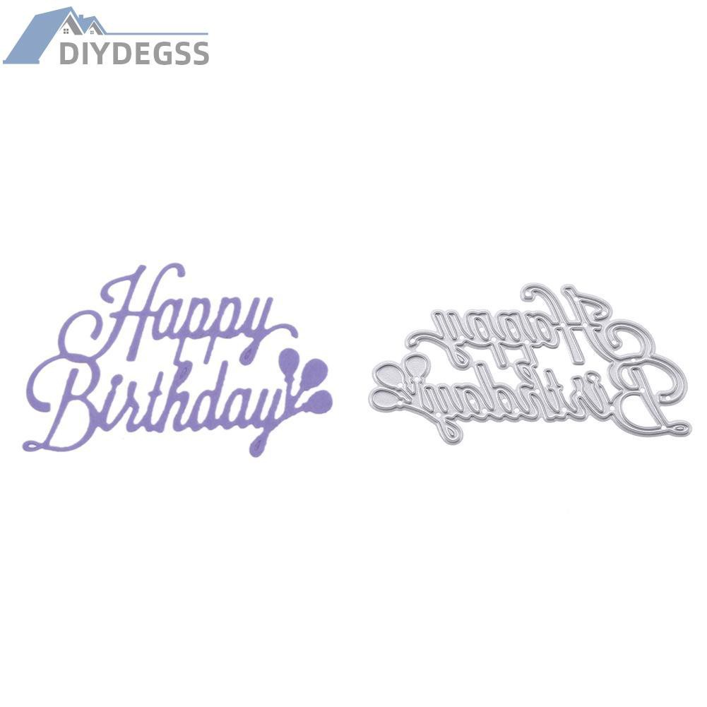 Diydegss2 Birthday DIY Metal Scrapbook Craft Embroidery Art Cutting Die Stencils Gift