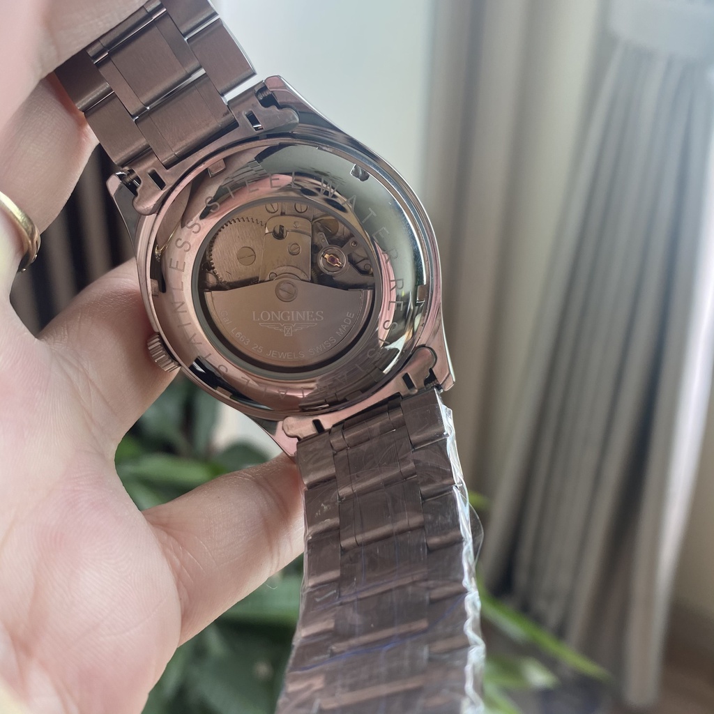 Đồng hồ Nam LONG.GIEN Dây Đề mi kim loại cao cấp không gỉ - Mặt kính chống xước chống nước size 40mm