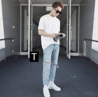 Áo pull trơn trắng Tr&Đ