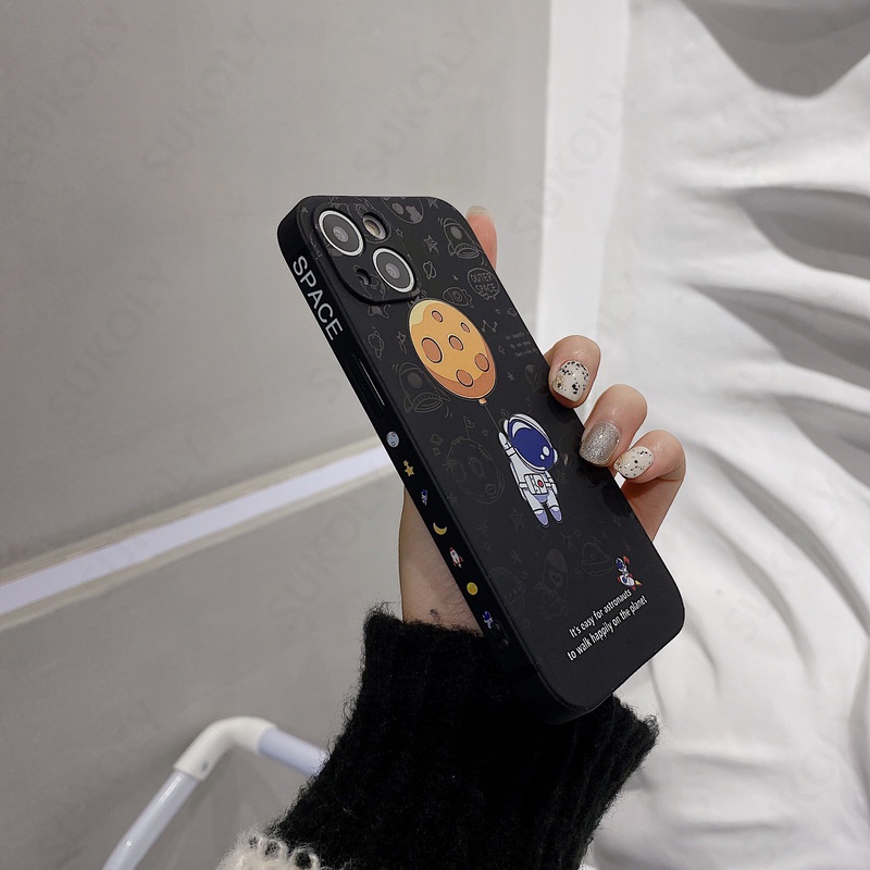 Mới Ốp Điện Thoại Hình Phi Hành Gia Cho iPhone 13 pro Max 12 pro Max 6s plus 7 plus 8 X Xs Xr Xsmax 11 pro Max Se2020