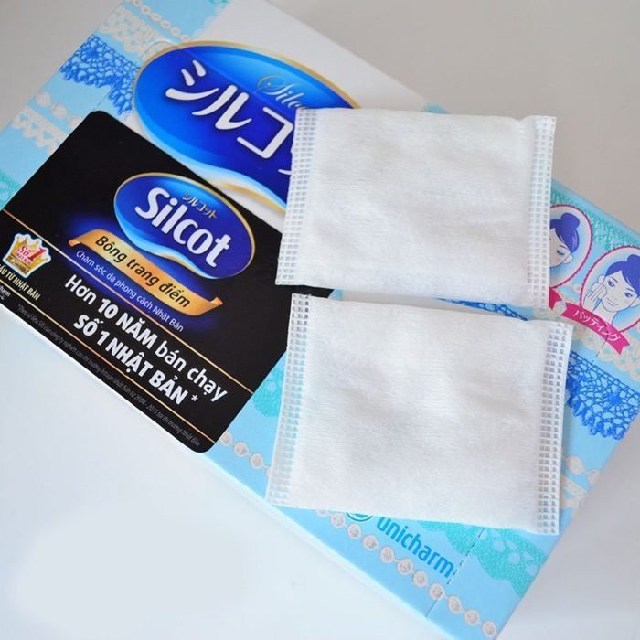 [ Combo 2 hộp ] Bông Tẩy Trang Chăm Sóc Da Silcot 82 Miếng 66x50mm - Nội Địa Nhật