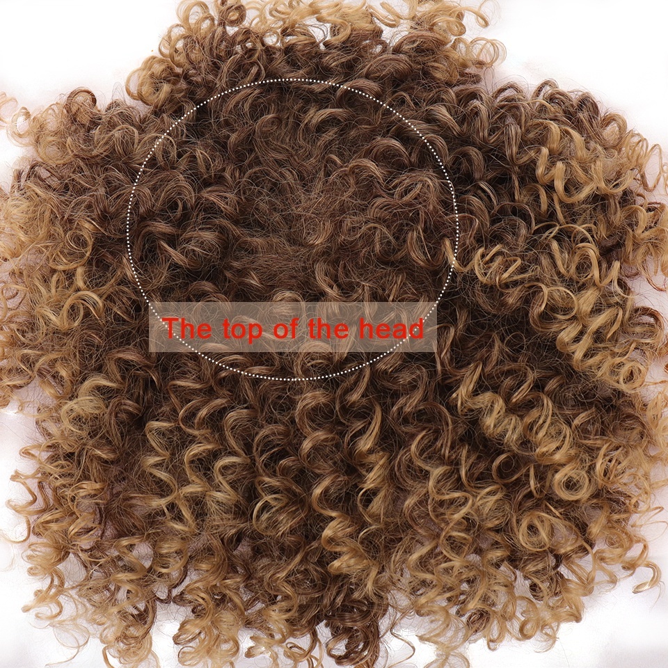 Tóc giả Wigsin xoăn nhẹ nhuộm màu thời trang cho nữ