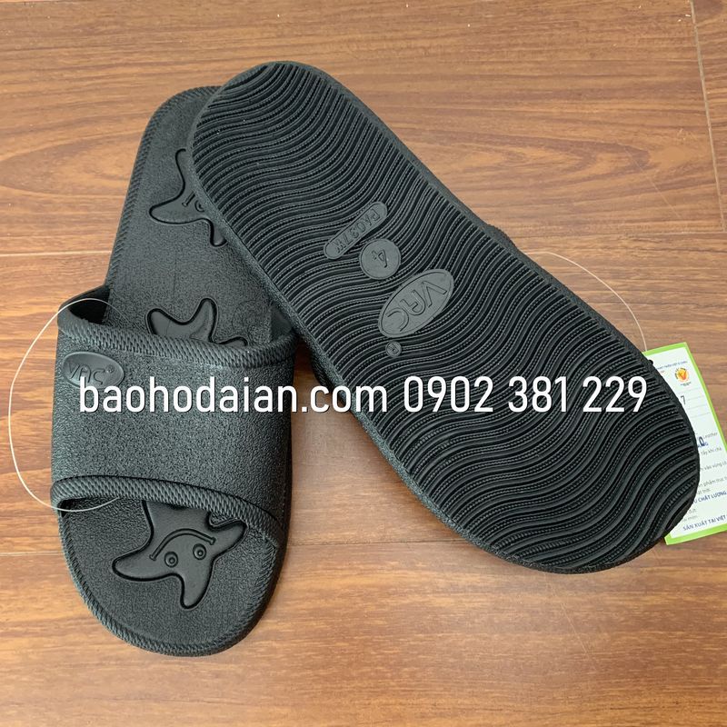 Dép nhựa PVC quai ngang nam nữ VAC PA037