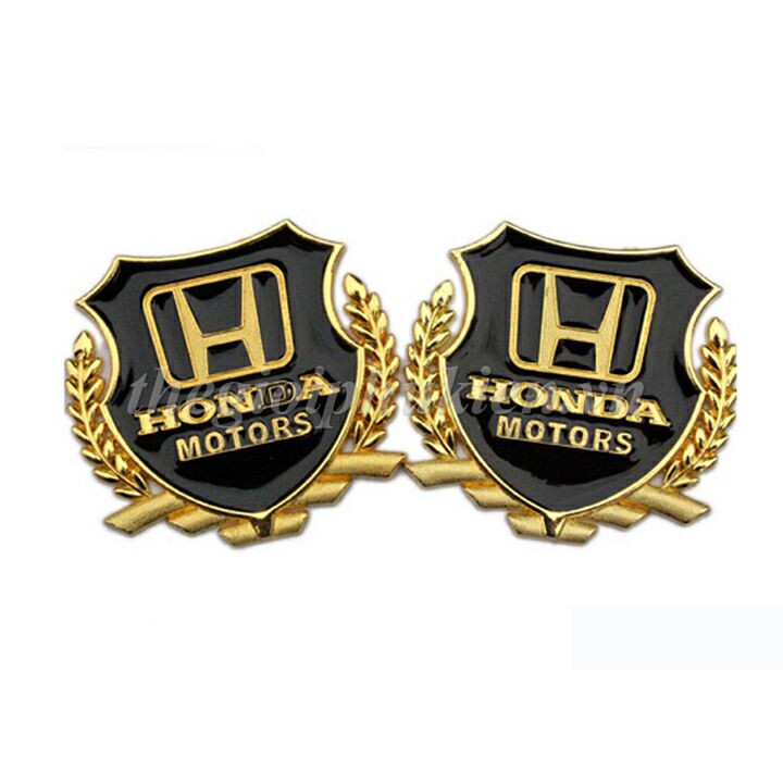 Bộ 2 Logo dạng Bông lúa theo xe -Honda( hàng chất )