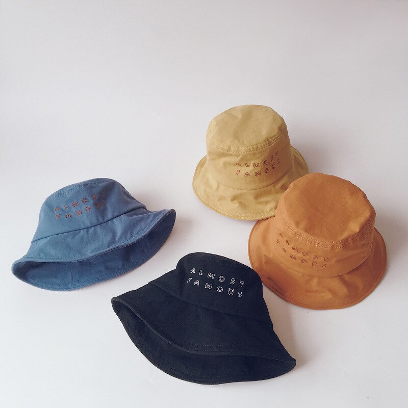 Nón Tai Bèo Panama Vải Cotton Mềm Thời Trang Xuân Hè Cho Bé Trai + Gái