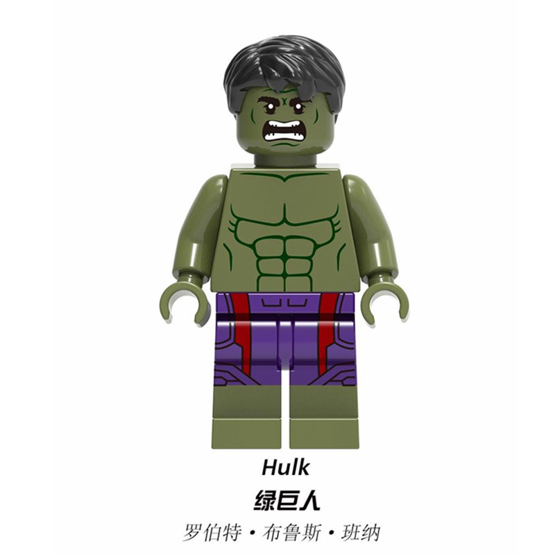 Mô Hình Lắp Ráp Nhân Vật Hulk Hawkeye Spider Marvel Cho Bé