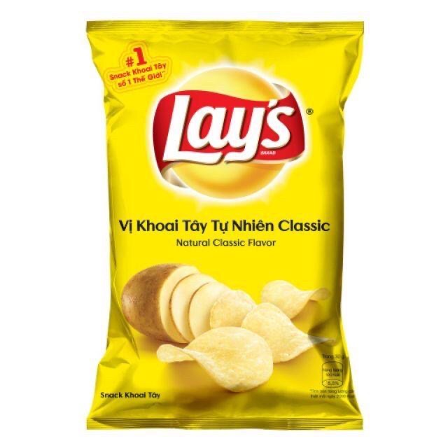 Bánh Snack khoai tây Lay’s gói lớn 35g + 20% 7 hương vị