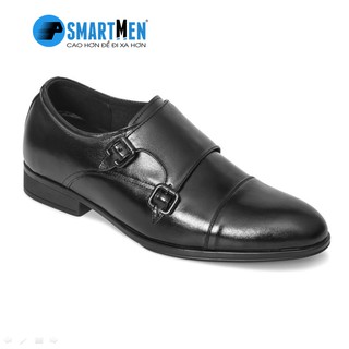 Giày công sở SMARTMEN tăng chiều cao màu đen GL-15Đ