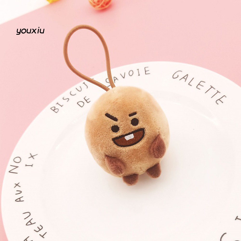 Móc Khóa Hình Thú Nhồi Bông Bt21 Dễ Thương