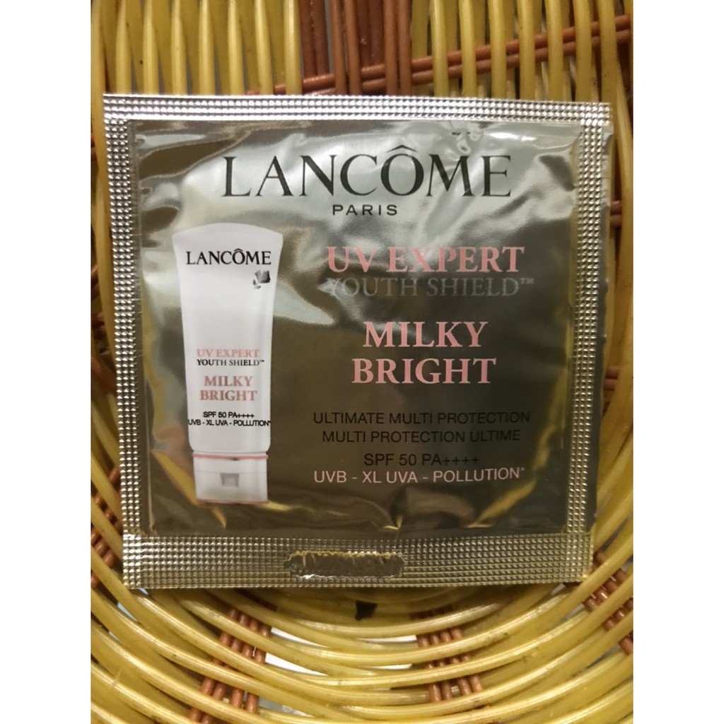 combo 5 gói kem chống nắng trắng da lancome UV EXPERT MILKY BRIGHT SPF 50 PA++++