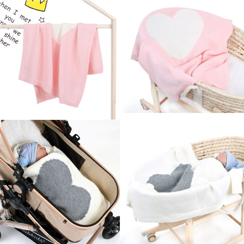 INN Baby Blankets Knitted Newborn Bebes Stroller Bedding Sleep Cover Infant Swaddle Wrap Blanket Quilt Multi-Function
