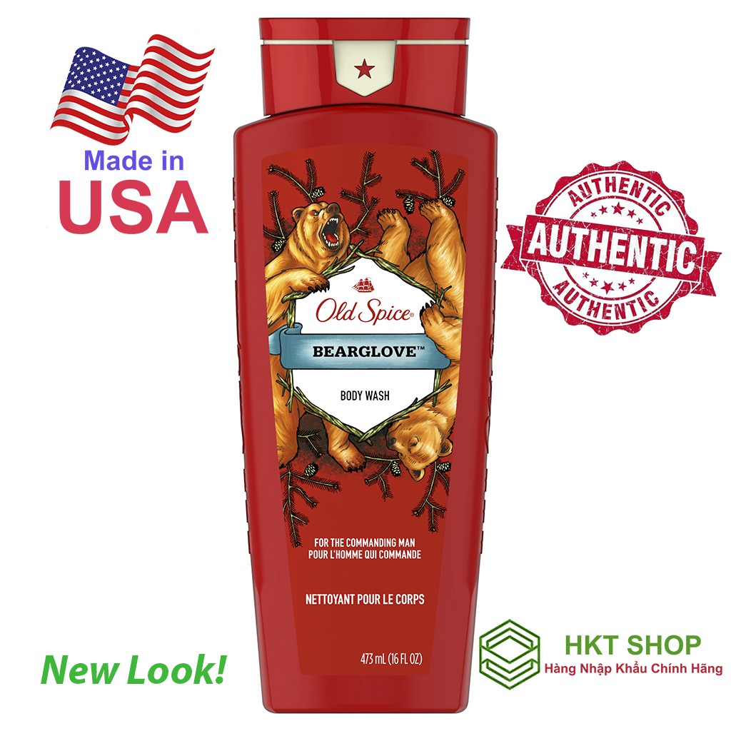 Sữa tắm Old Spice Bearglove 473ml - Nhập khẩu từ Mỹ giá tốt