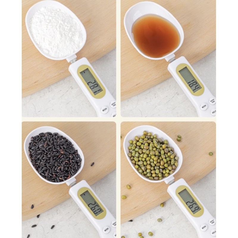 Thìa cân điện tử đo gia vị, đo hạt, thức ăn tiện lợi từ 0,1gram