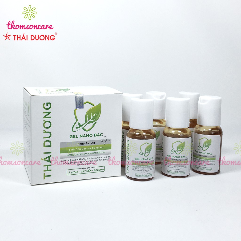 Combo 6 lọ Nước rửa tay khô mini Thái dương lọ 20ml - nhỏ gọn, tiện bỏ túi mang theo, sát khuẩn y tế nhanh