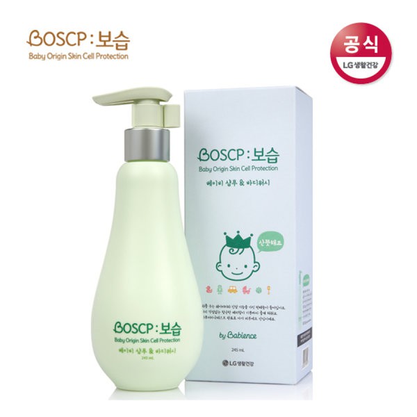 Sữa tắm gội thảo dược cho bé sơ sinh và trẻ nhỏ dạng gel BOSCP 245ml - LG Hàn Quốc