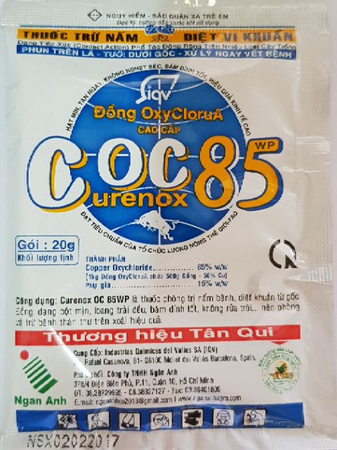 Thuốc trừ bệnh Coc 85 WP (gói 20g)