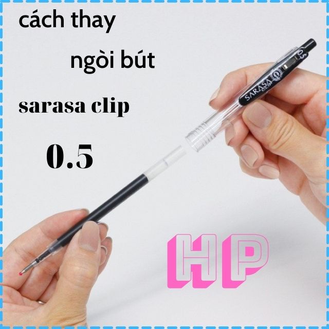 Ruột bút bi Gel Zebra Sarasa Clip ngòi 0.5(Chính Hãng ).Ngòi thay thế Xanh,Đen,Đỏ