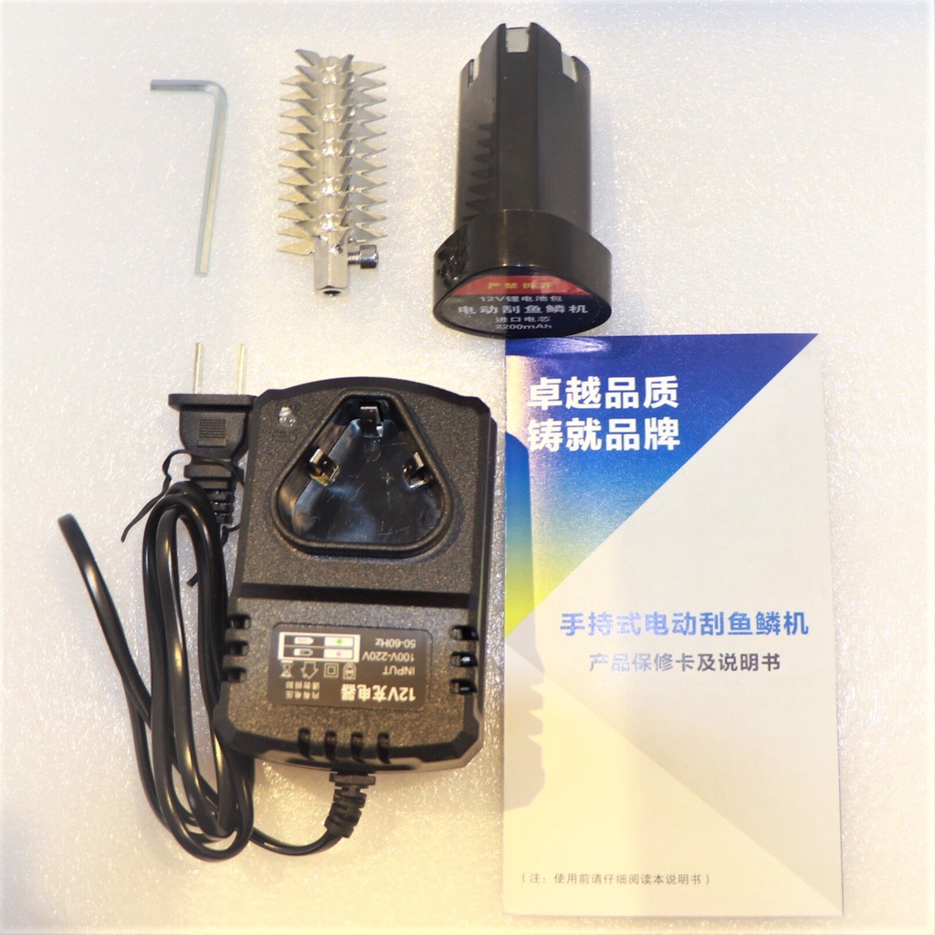 Pin+lưỡi dự phòng máy đánh vảy cá