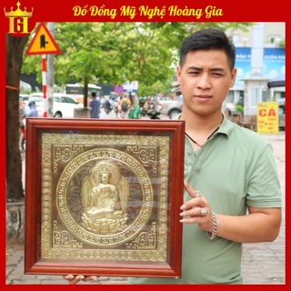 Tranh Phật Thích Ca Mâu Ni Bằng Đồng Hun Giả Cổ