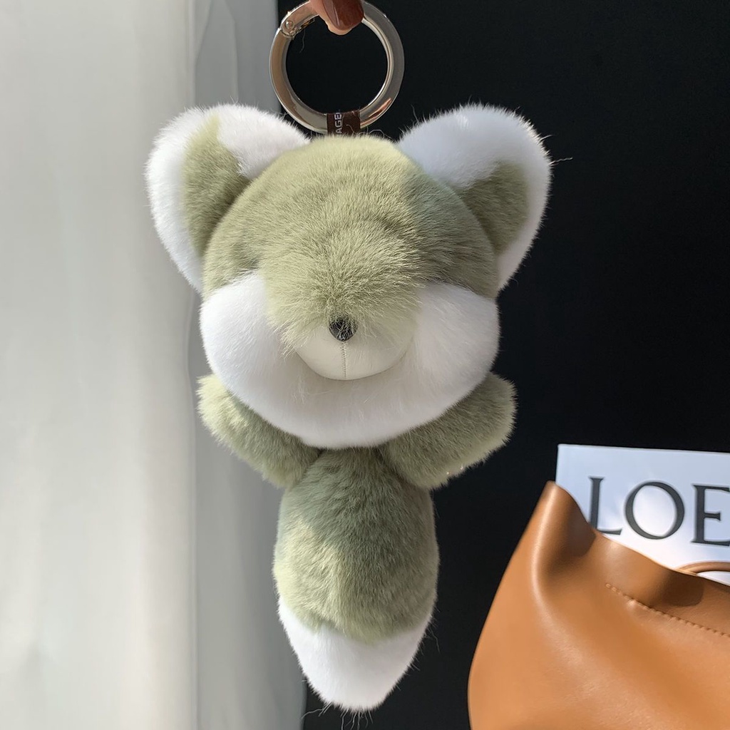 Móc Khóa Hình Cáo Con Bằng Lông Dễ Thương