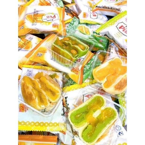 Túi mix 15 vị Bánh pía kim sa Tân Huê viên mix vị 500g