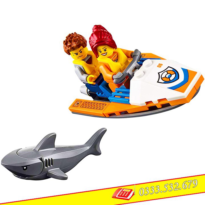 Bộ Lego Lắp Ráp Ninjago Cảnh Sát Biển. ( 448 Chi Tiết). Lego Ninjago Trực Thăng Coast Guard