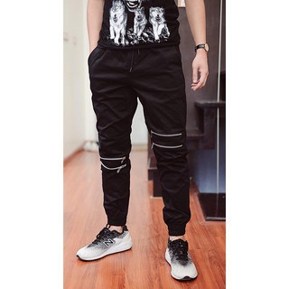 Quần Jogger Kaki đen 4 Khóa Mẫu Mới Nhất