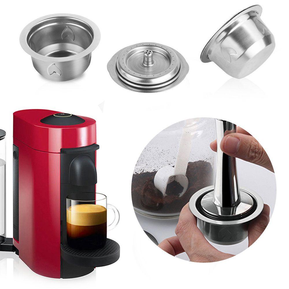 CONOPERY Dụng Cụ Pha Cà Phê Espresso Gồm Muỗng Và Cọ Có Thể Tái Sử Dụng Cho Nespresso