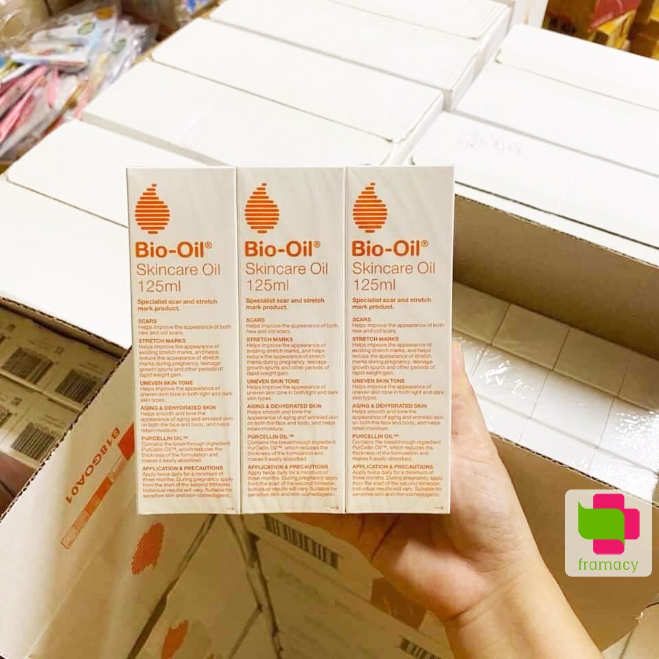 Dầu dưỡng Bio Oil, Nam Phi (60ml và 125ml) giảm rạn da và làm mờ sẹo cho mẹ bầu, mẹ sau sinh và trẻ em Mamababyvn