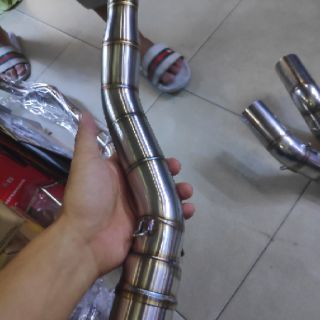 Cổ pô Inox 304 - 2 khúc:Ex135-150- Vario,Shvn,Win,Raider,Sonic
