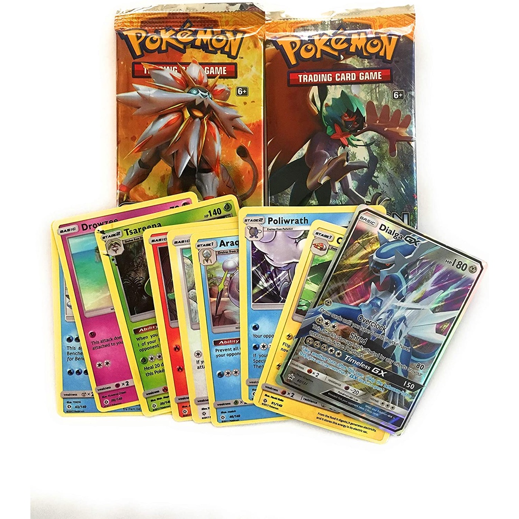 Bộ thẻ bài đồ chơi Pokemon Sun＆Moon bằng tiếng anh