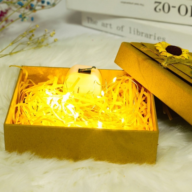 Hộp Quà Tặng Dây Đèn LED Nắp Mở Sáng Tạo Có Thể Uốn Cong Chạy Bằng Pin DIY