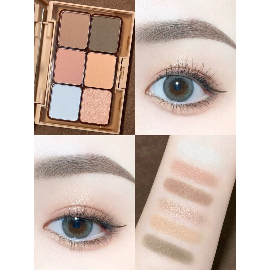 Everbab Bảng Phấn Mắt Màu Lì Tông Đất Có Độ Bóng Cao