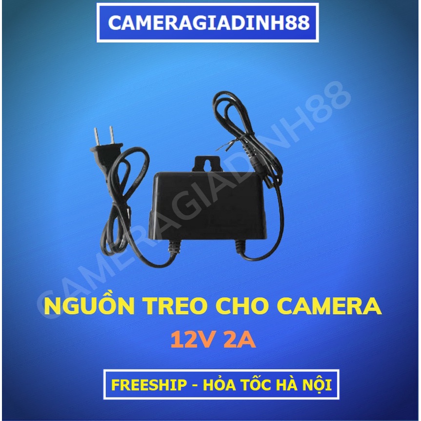 Nguồn Camera 12V - 2A  Cho Camera giám sát Treo Ngoài Trời