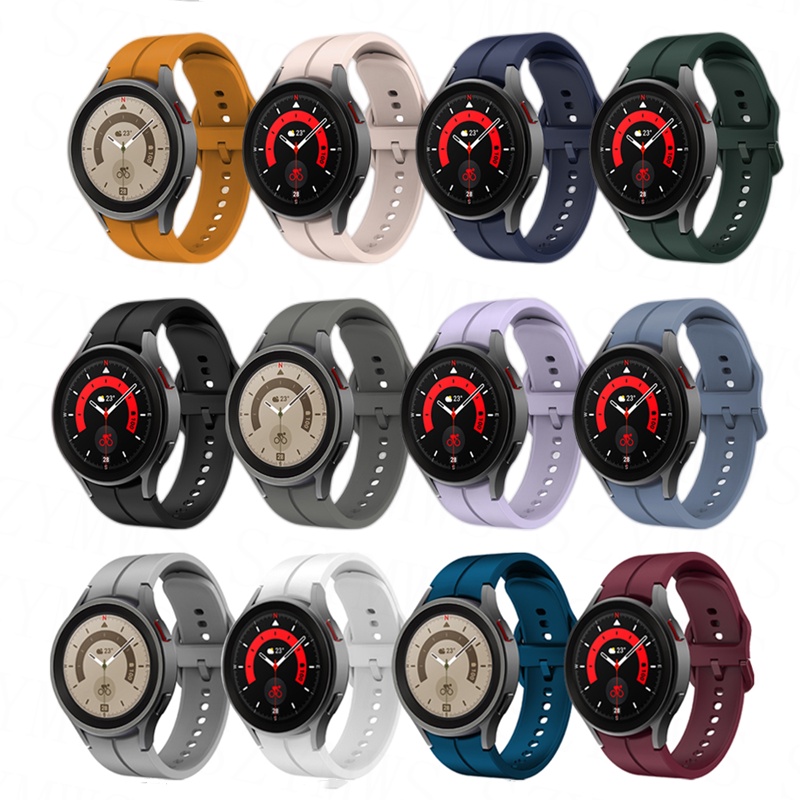 Dây Đeo Silicon Mềm Thay Thế Cho Đồng Hồ Thông Minh Samsung Galaxy Watch 6 6 Classic 5 5 Pro 40mm 44mm 43mm 47mm 45mm 4 / 4