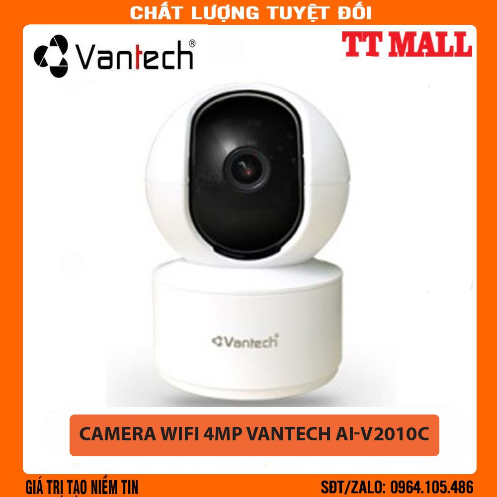 [Mã ELHAMS5 giảm 6% đơn 300K] Camera AI Wifi thông minh 4MP VANTECH AI-V2010C