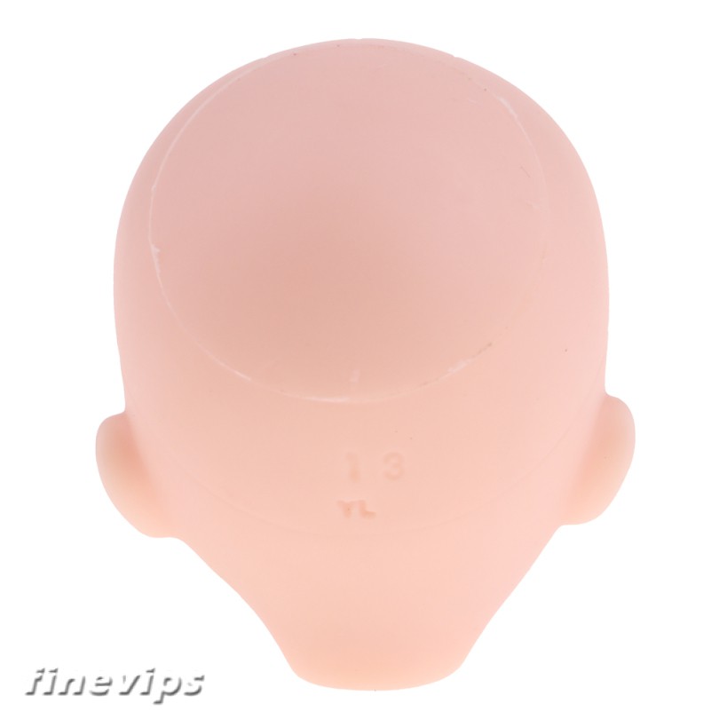 Ball-Jointed Doll Girl Head with Gray Eyes for 1/6 BJD Doll Body Parts Accs