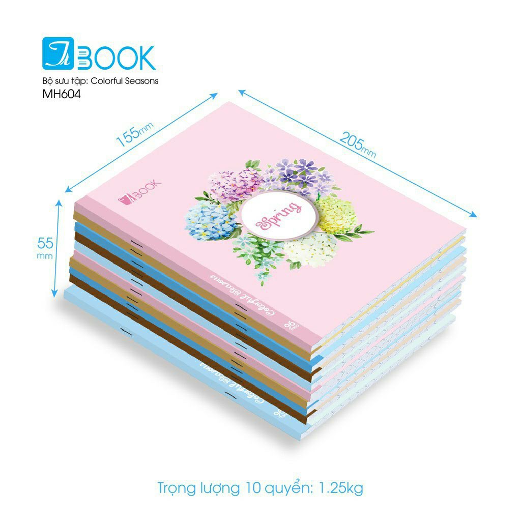 Tập học sinh 96 trang loại dày 70gsm hiệu Tabook không lem không thấm mực (mẫu ngẫu nhiên)