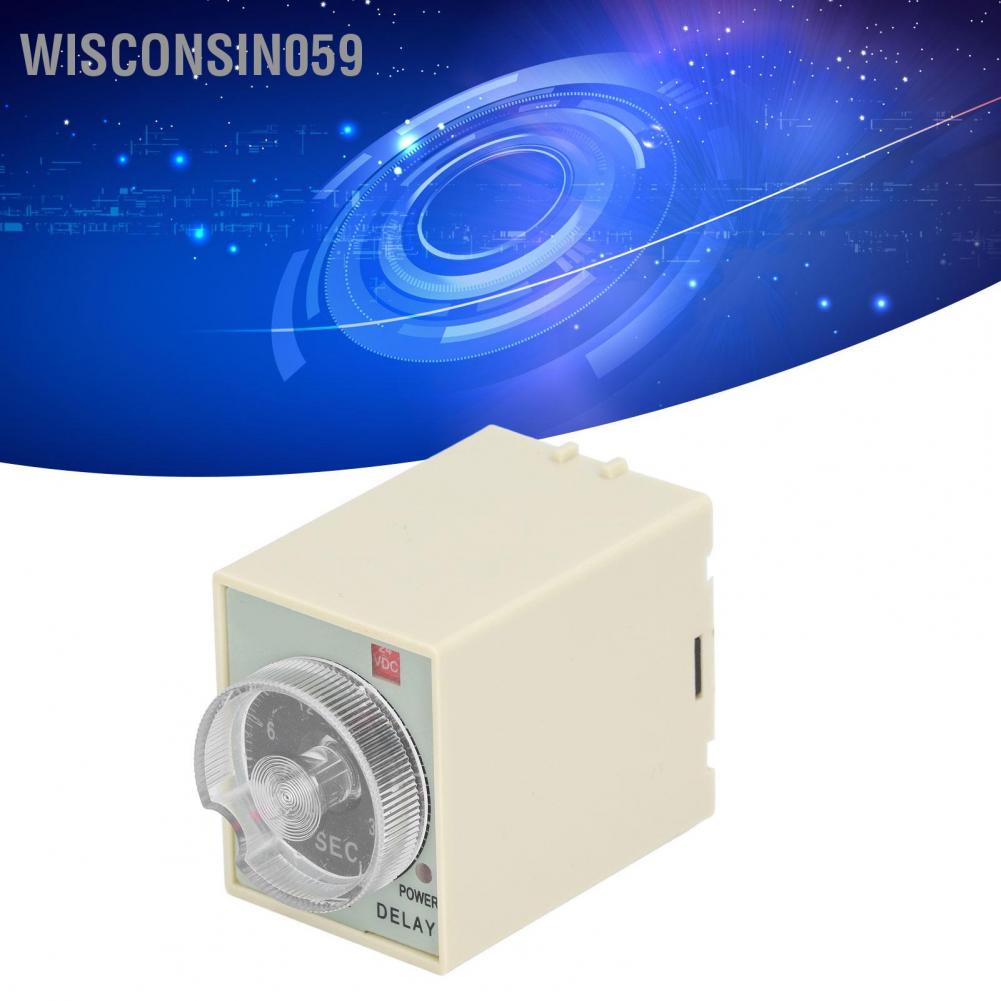 Wisconsin059 Rơ le thời gian 30S ST3PF Bộ hẹn giờ tắt nguồn 200 ~ 220V Đầu vào 24V Đầu ra để điều khiển tự động