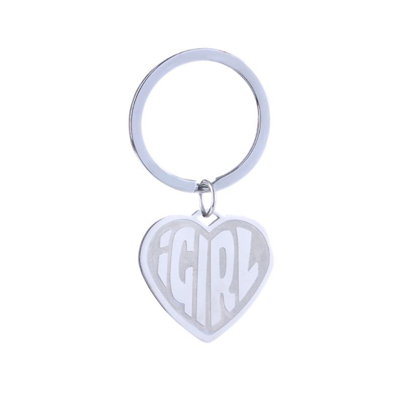 Bộ Dây Chuyền + Bông Tai Hình Trái Tim Bằng Thép Không Gỉ Cho Nữ