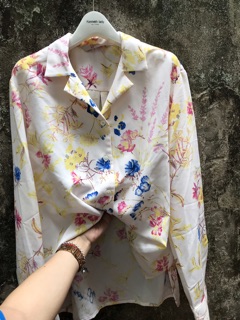 Sơ mi hoa 8SECOND dáng rộng ngang