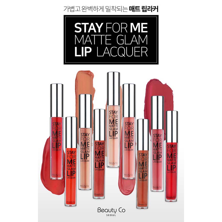 Son stay for me matte glam lip lacquer