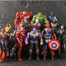 Đồ chơi búp bê Avengers 14 chiếc Người sắt Người nhện Điều chỉnh Tay Búp bê