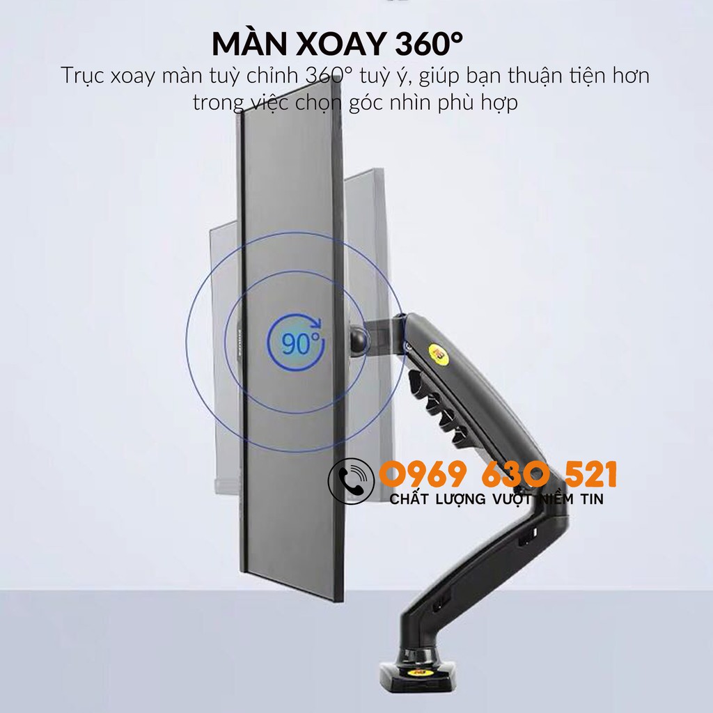 Giá Treo Màn Bình NB-F80 Phiên Bản 2021 - Tải Trọng 9Kg - Hỗ Trợ Màn 17-30Inch